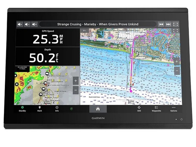 Dodatkowy Ploter Fish/Finder GPS map 8412 XSV Garmin z przetwornikiem